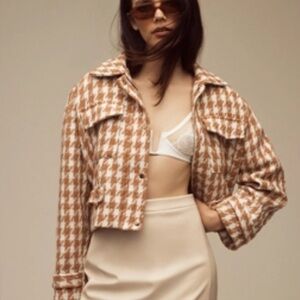 bishop + young Textured Tan and Cream Jacket